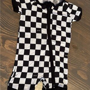 Limited Edition - Little Sleepies Cool Checks Shorty Zippy 6-12 mths